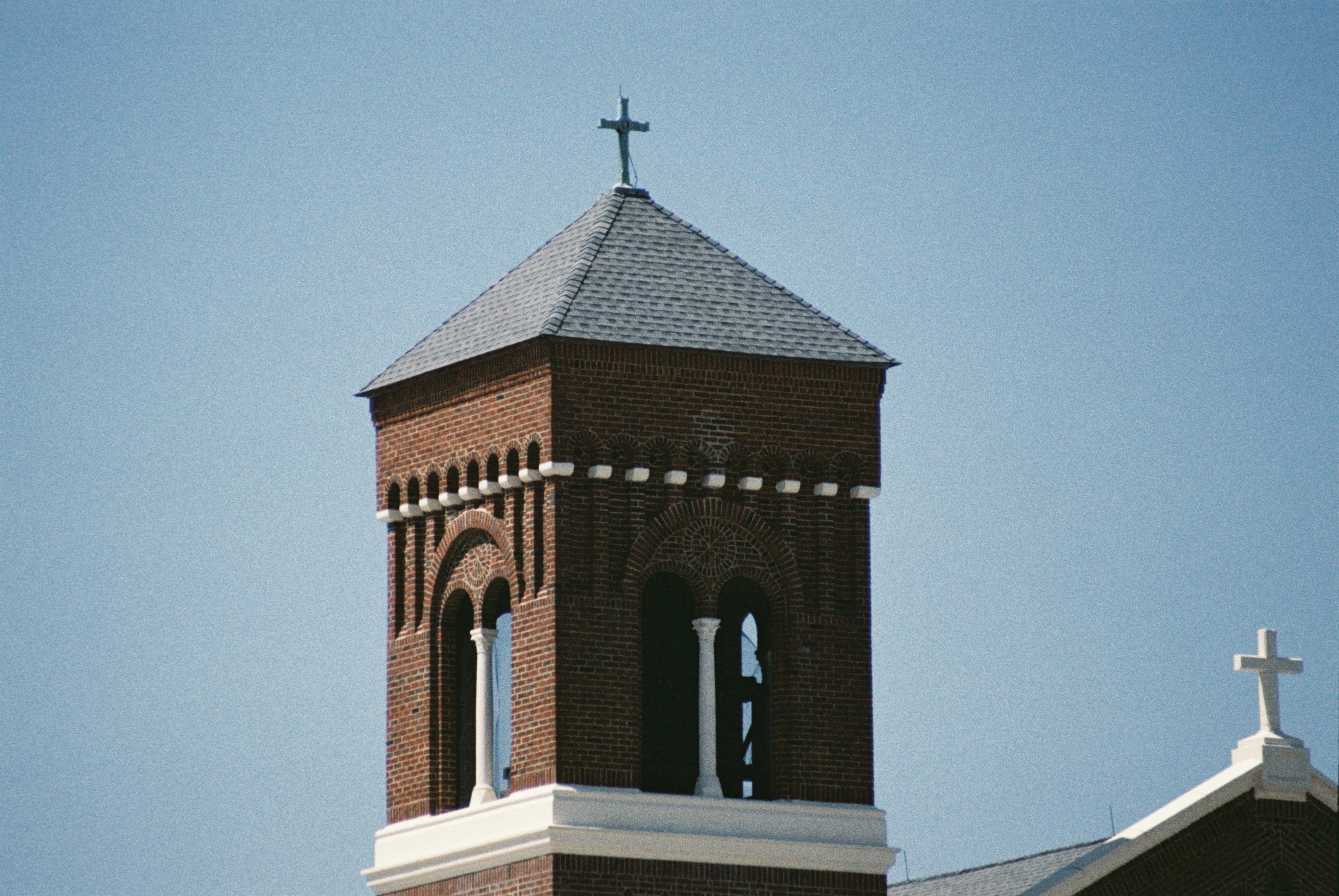 A moody shot of a city street at night.
